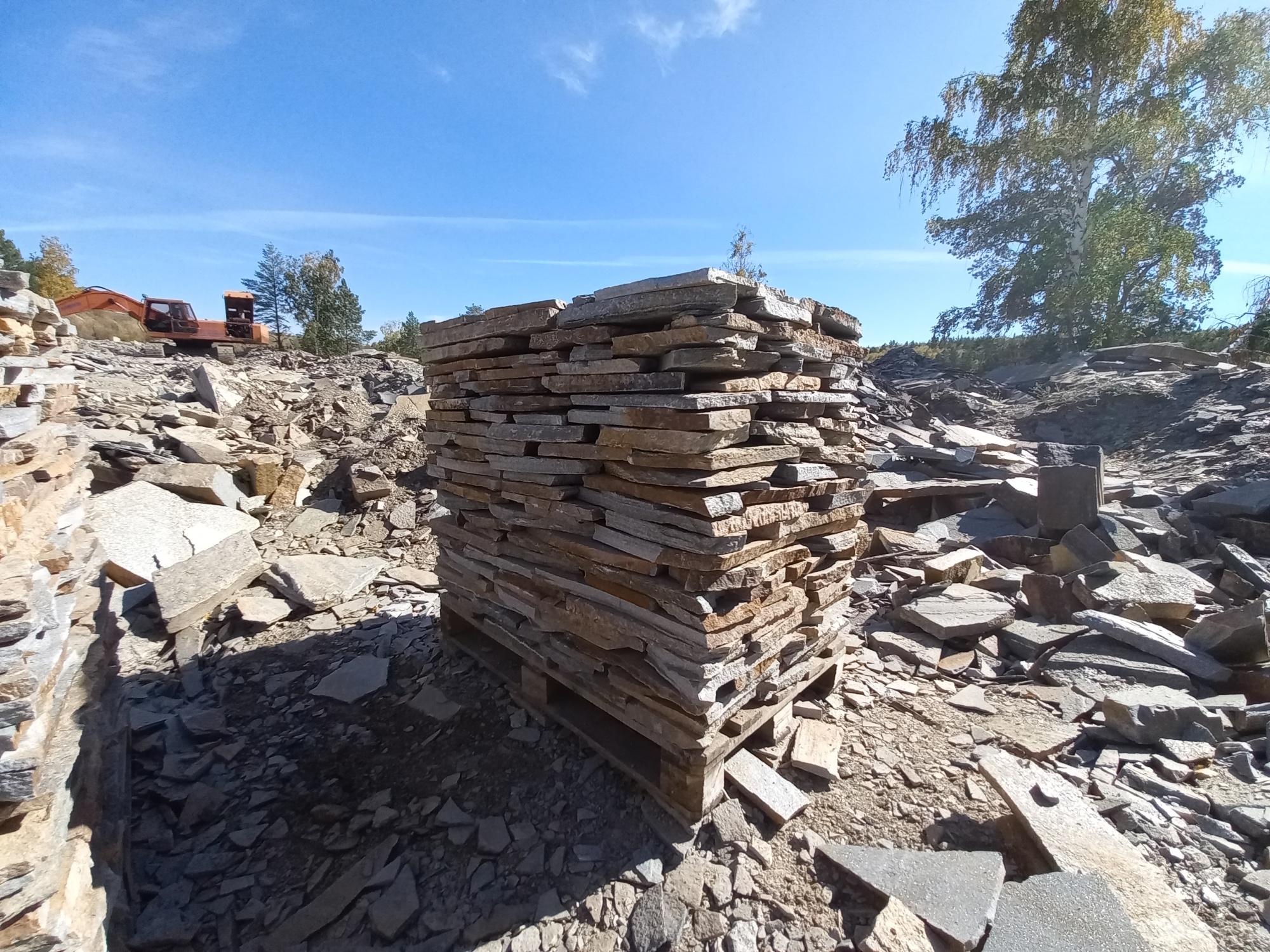 Плитняк златолит серебристый для мощения на бетон купить в Рошале