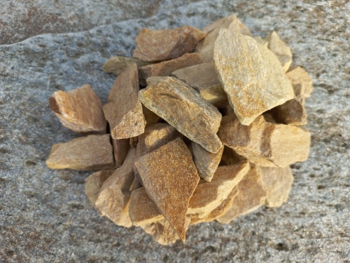 Златолит жёлтый декоративная каменная крошка купить в Рошале