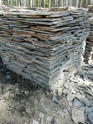 Плитняк златолит Уральский для цоколя, отмостки купить в Рошале